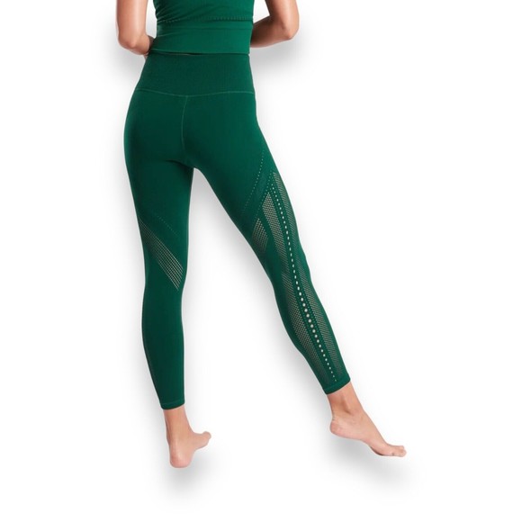 Athleta Dragonfly Green Pavana 7/8 Tight Yoga Fitness Pant #405734 XS/XXS - Picture 2 of 8